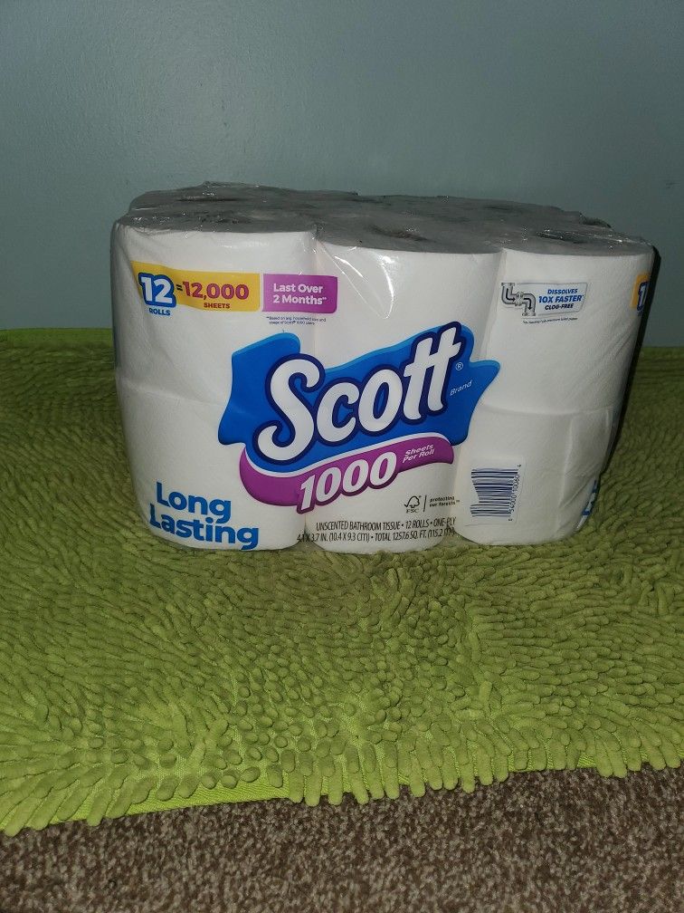 Pack 12 Rolls Toilet Paper