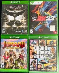 XBOX ONE GAMES (WWE BATMAN GTA 5)