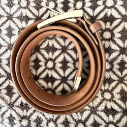 Size 36 Leather Belt 44” Long $40 Firm Paid $150 Made In USA 