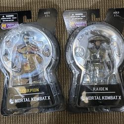 Scorpion And Raiden Figure From Mortal Kombat X