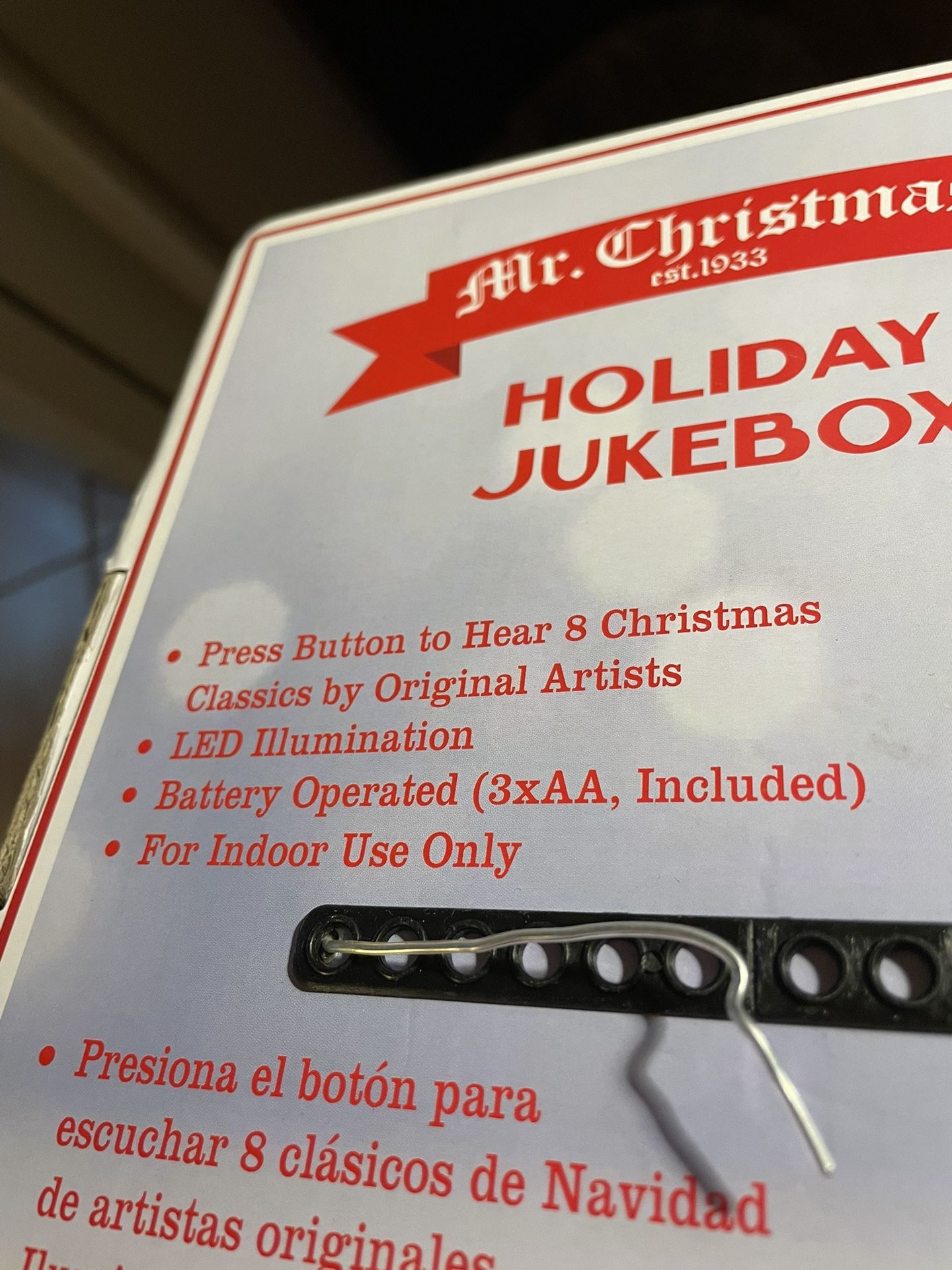 MR CHRISTMAS ROCK-O-RAMA 8 SONG MUSICAL LIGHTED JUKEBOX for Sale