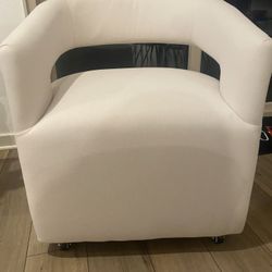 Barrel Dining Chairs,Swivel Dining Chairs, Caster Wheels Dining Chairs, Vanity Chairs 