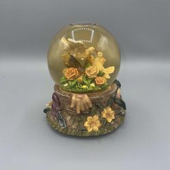 Vintage Charming Floral Globe with Doves