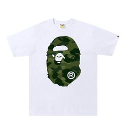White Bape Green Camo Shirt