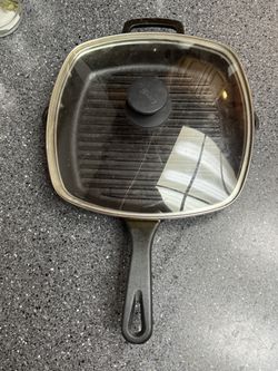 Cuisinart Cast Iron Grill Pan with Glass Lid