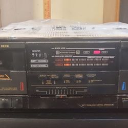 JVC Stereo Double Cassette Deck TD-W110 Japan Watch Video Demo