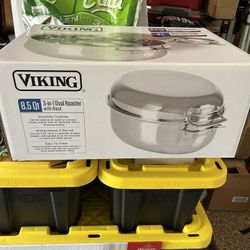 Viking 8.5 qt Roasting Pan With Tray
