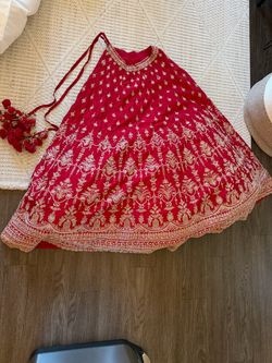 Heavy Red Lehenga Indian Wedding