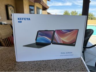 KEFEYA 14” Laptop Screen Extender – Portable Dual Monitor, FHD 1080P IPS