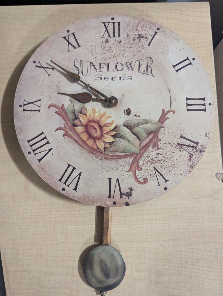 McCall's Pendulum Clock Sunflower Seeds