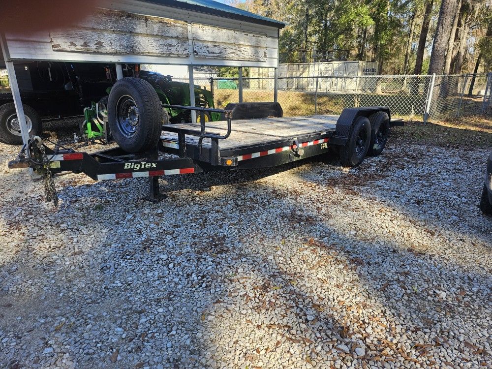 Big Tex 14 TL Hydraulic Tilt Back Trailer