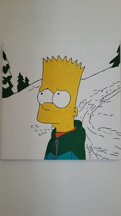 Bart Simpson painting