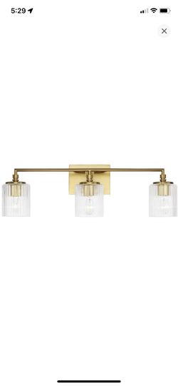 Brushed Gold/brass Bathroom Vanity Light 