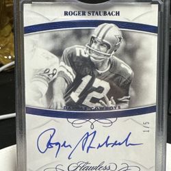 Roger Staubach Flawless Auto /5