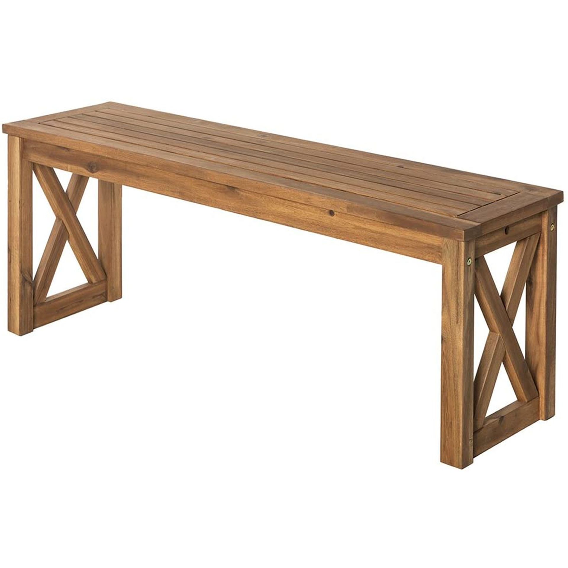 Acacia Wood Outdoor Indoor Bench