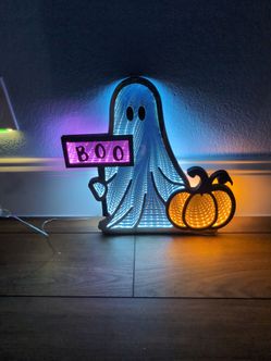 Ghost with Boo sign