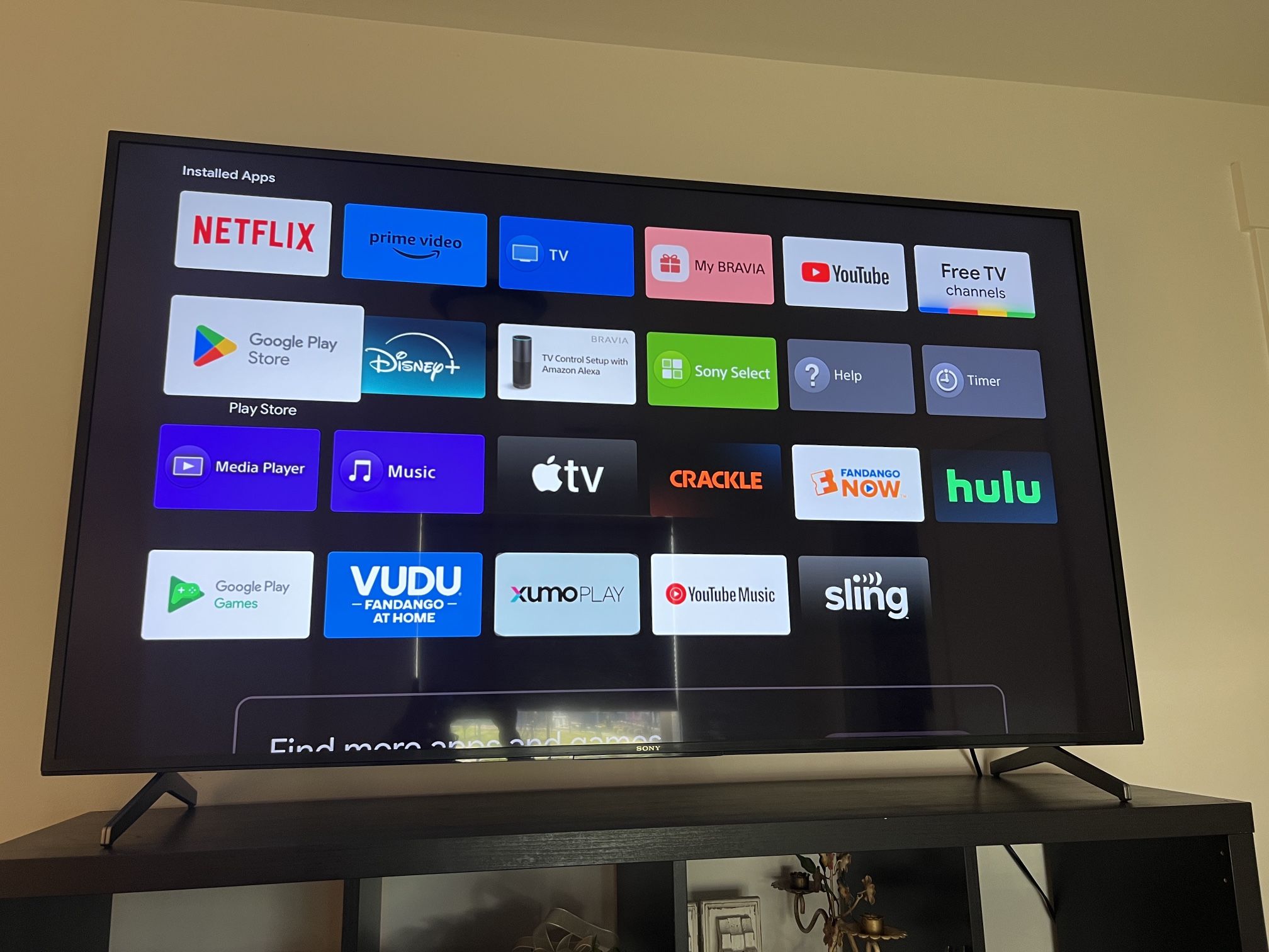 Sony 65” Smart Bravia 4K UR3 TV With Stand