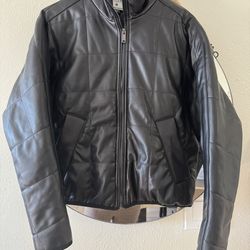 Women’s Black Jacket Faux Leather  S