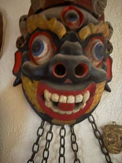 Tibetan Mahakala Demon Mask