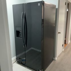 Black Double Door Refrigerator 
