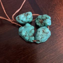 4 Turquoise Stone Beads