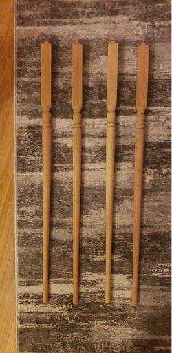 New oak stair spindles - quantity 19
