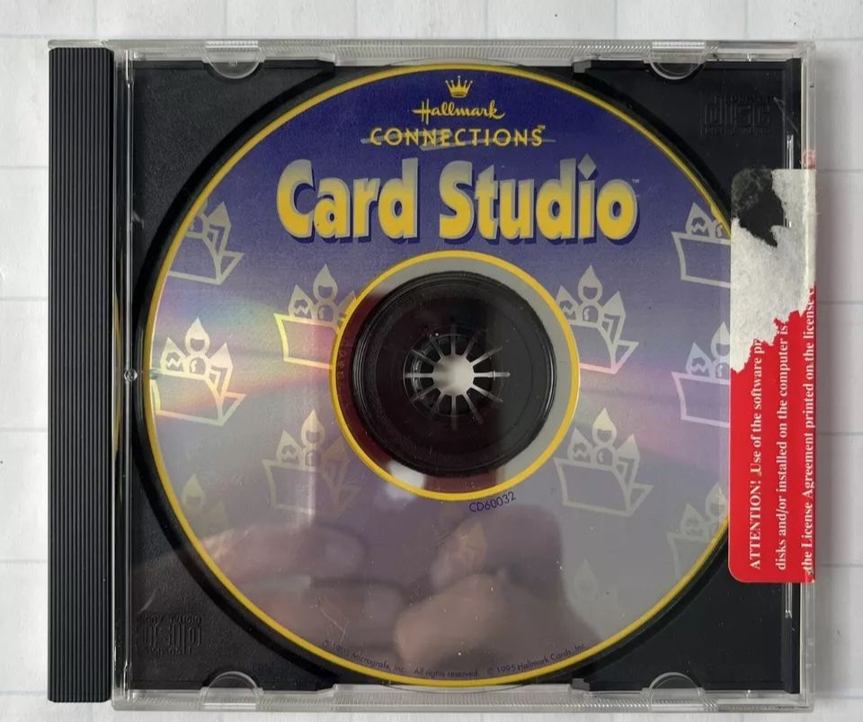 PC CD-ROM: Hallmark Connections Card Studio cd Software (1995)