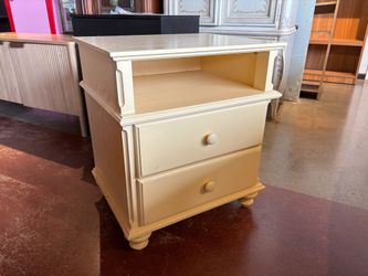 VERMONT TUBBS Butter Yellow Two Drawer Nightstand