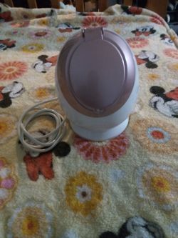 Nano Ionic Facial Steamer, White And Pink