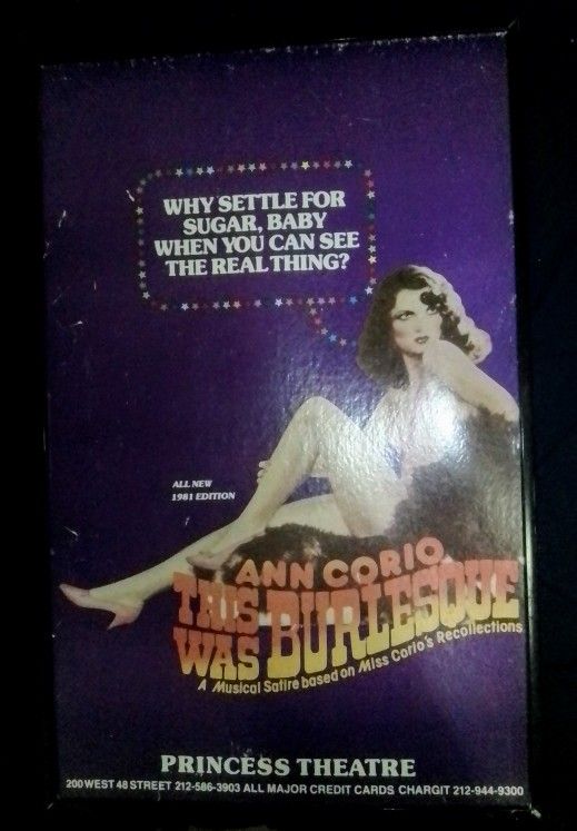 Original Poster From Ann Corio "This Was Burlesque" Musical