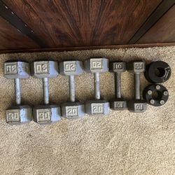 Metal Dumbbells 10 20 30 