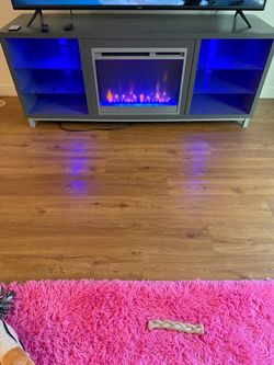 Fireplace tv stand