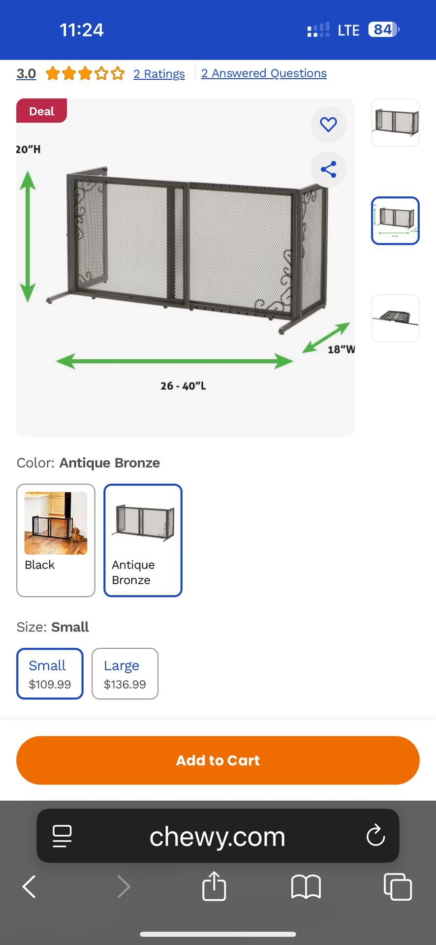 Mesh Ans Metal Dog Gate 