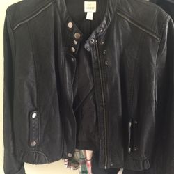motorcycle jacket faux leather