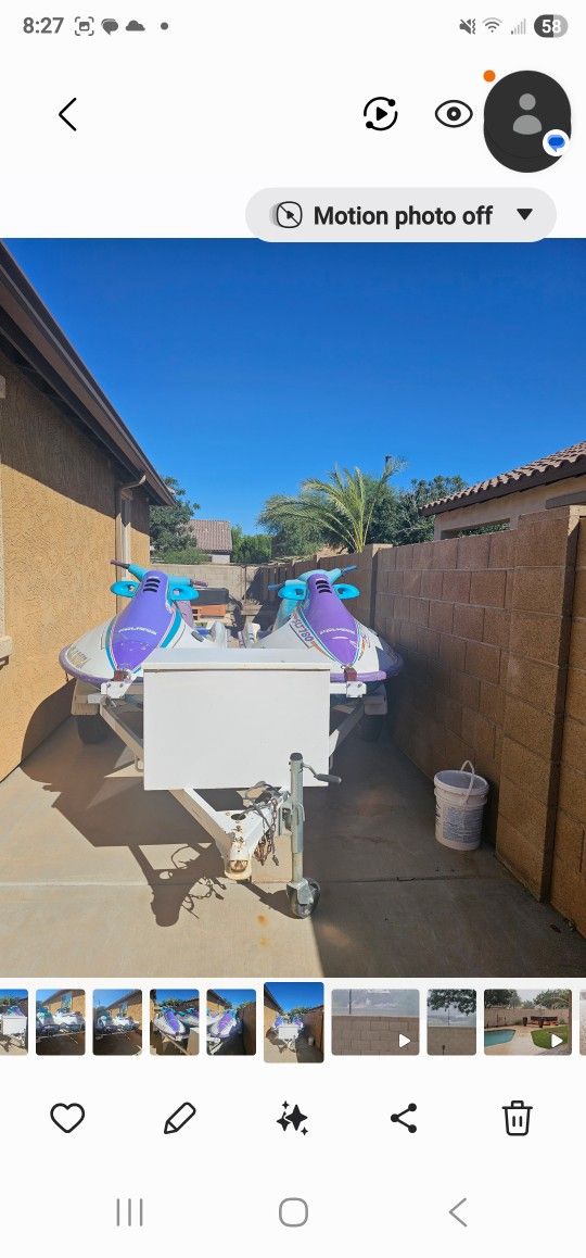 1995 and 1996 Polaris Sea doos 780 and 750