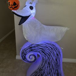 Halloween Nightmare Before Christmas Zero Lighted Inflatable, 5 ft Tested Works