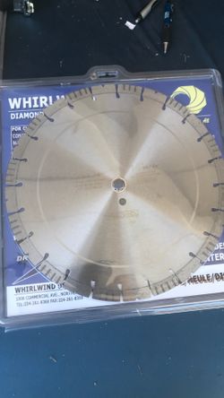 Concrete saw blades from 14 inch 16 inch and 18 inch price from $55 to $125 also have some asphalt