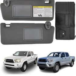 fit for Toyota Tacoma Sun Visor Replacement fit for 2005 2006 2007 2008 2009 2010 2011 2012 2013 2014 2015 Tacoma Without Light Driver & Passenger Sid