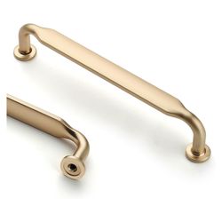 10 Pcs Brushed Brass 5" Center Hole Cabinet knobs handles and Pulls #119A274176