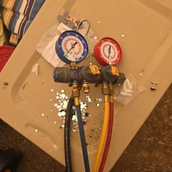 hvac Charging Manifold  Value Titan 4 Valve Yellow Jacket 