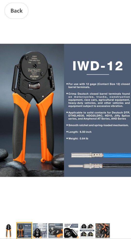 Deutsch Connector Crimping Tool
