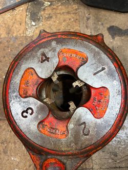 Ridgid thread manual system