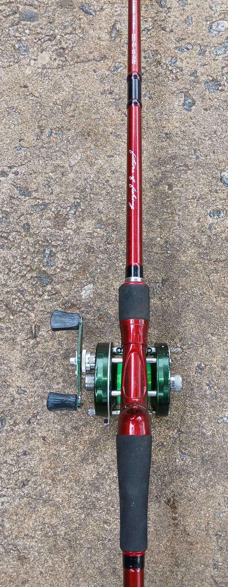 VINTAGE ABU GARCIA 5000 D GREEN BAIT CASTING REEL & ROD