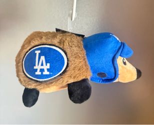MLB LA Dodgers Hedgehog Dog Toy, Medium