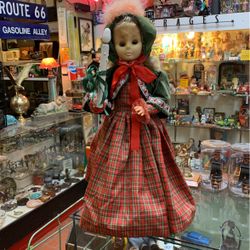 Vintage Christmas Doll With Candle