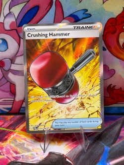 Crushing Hammer Trainer Ultra Rare Card 105/084, Mega Evolution Pitch Black