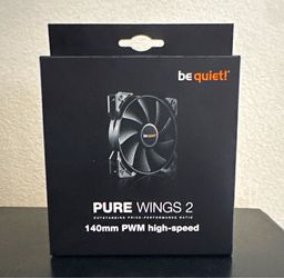 be quiet! Pure Wings 2 140mm Black Case Fan - Single Pack