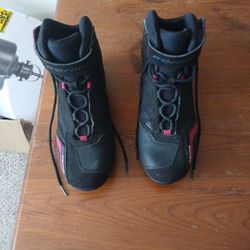 9,5 Womens Steel Toe Motor Cycle Boots