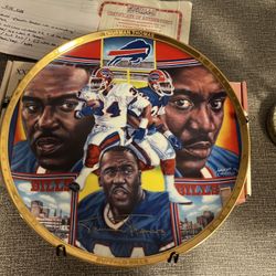 Thomas Henderson, Officially Licensed Plate, Gold Trimmed With His Name On It. Excellent Condition 