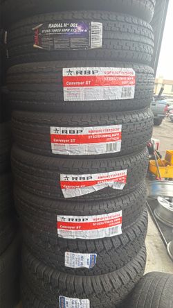 225/75R15ST RBP ( 4 NEW TIRES ) INSTALLED